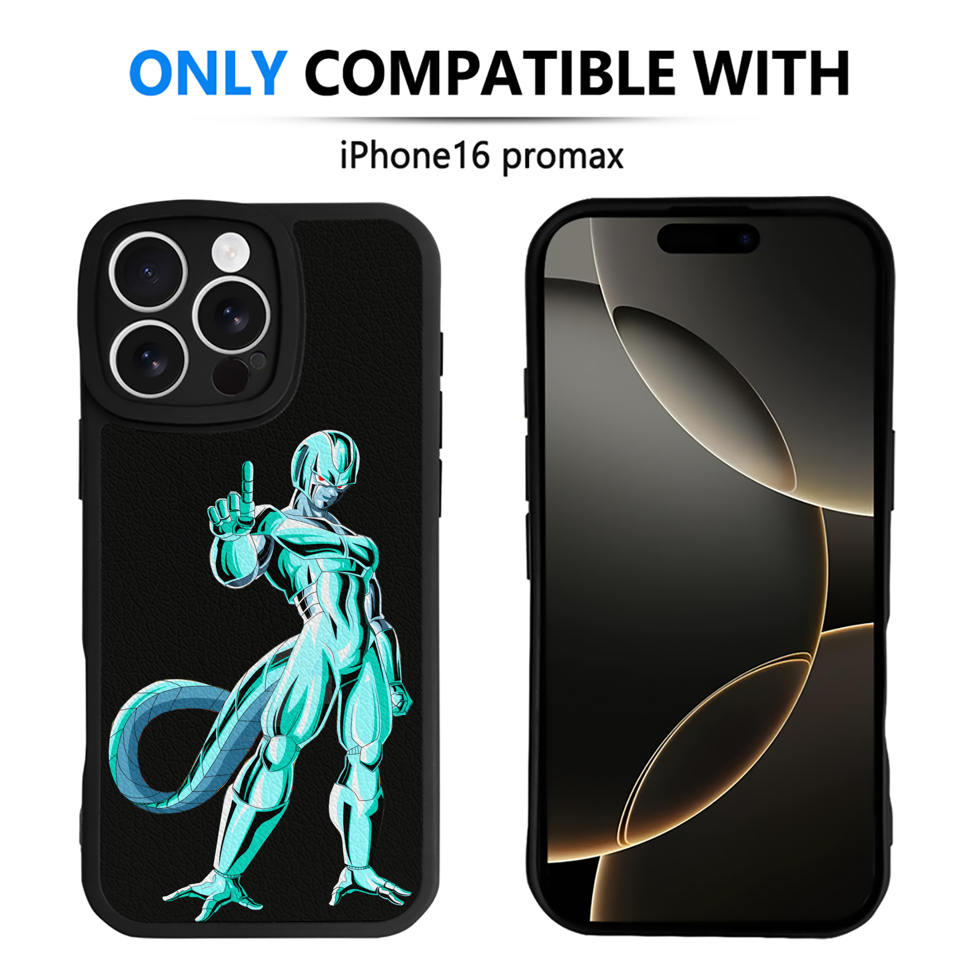 （画像用） ドラゴンボール クウラ DRAGON BALL Cooler Coora 【iPhone 16シリーズ対応】シリコンスマホケース（レザー調） 材質：シリコン